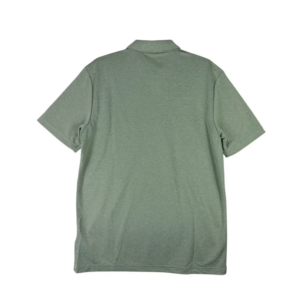 Adidas Mens Core Heather Golf Polo Shirt Silver Green Melange Size Medium NWT